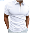 thumbnail image 1 of Kureaily Men's Shirts Short Sleeve Collarless Button T-Shirt Fashion Casual Basic Tee Tops, 1 of 6