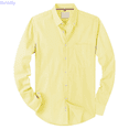 thumbnail image 1 of Kureaily Men's Slim Fit Long Sleeve Shirt Casual Linen Blend Business Wear Non Solid Color Top Lightweight Shirts, 1 of 1