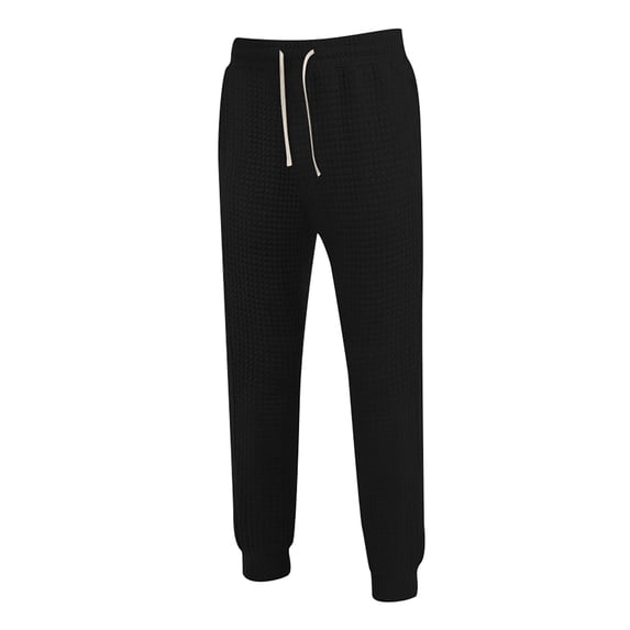 Kureaily Men’s Small Diamond Quilted Warm Casual Pants Lined Sweatpants Wide Straight Leg Pants Bottom Sweatpants Joggers Pants Workout High Waisted Yoga Pants With Pockets