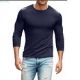 thumbnail image 1 of Kureaily Men's Soft T Shirt Hem Lightweight Long Sleeve Casual Basic Tee Shirt Mens Loose Fit Lightweight T-Shirt, 1 of 1