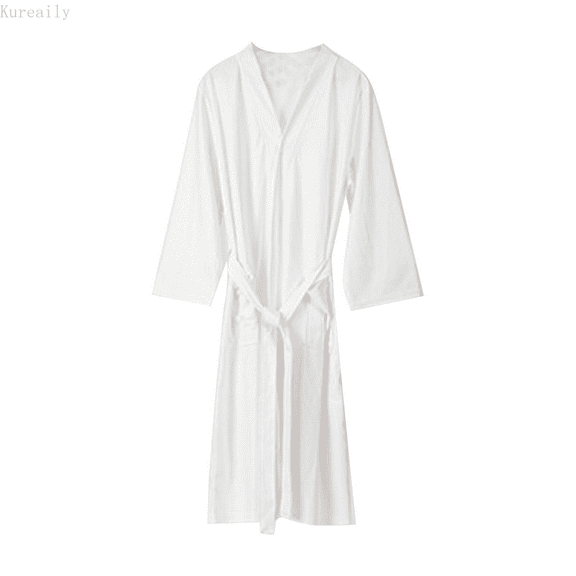 Kureaily Men's Solid Color Autumn Lightweight Couples' Knee Length Absorbent Bathrobe Bathrobe Sleepwear Mens Pajamas Set Shorts