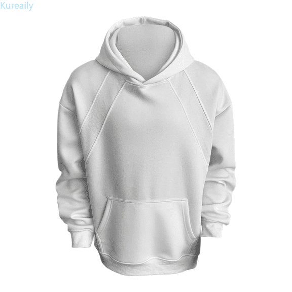 Kureaily Men's Solid Color Hooded Sweatshirt Men's Crewneck Sweatshirts
