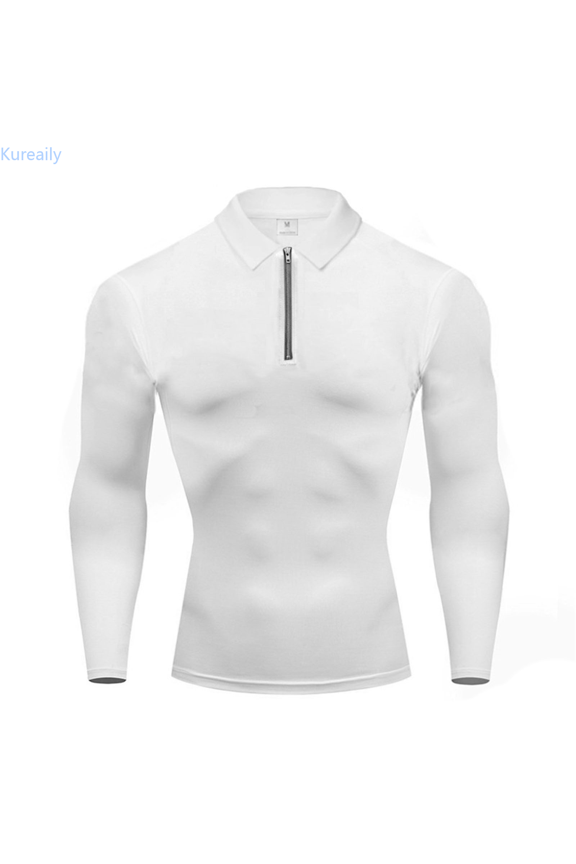 Men's Sports Body Shaping Elastic Bodybuilding And Muscular Long Sleeved Base Layer Top Summer Fashion Shirt
