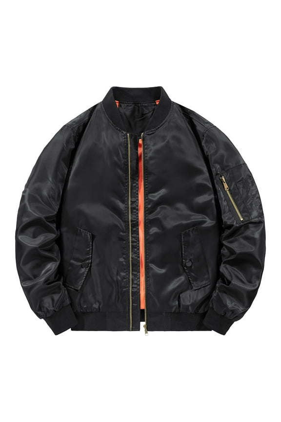 Men's Spring And Autumn Leisure Standing Neck Jacket Men's Air Force No.1 MA 1 Pilot Coat Jacket