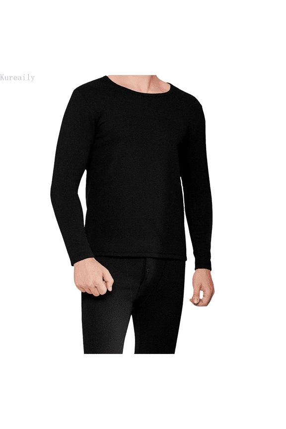Men's Wool Thermal Underwear Set Summer Pajamas