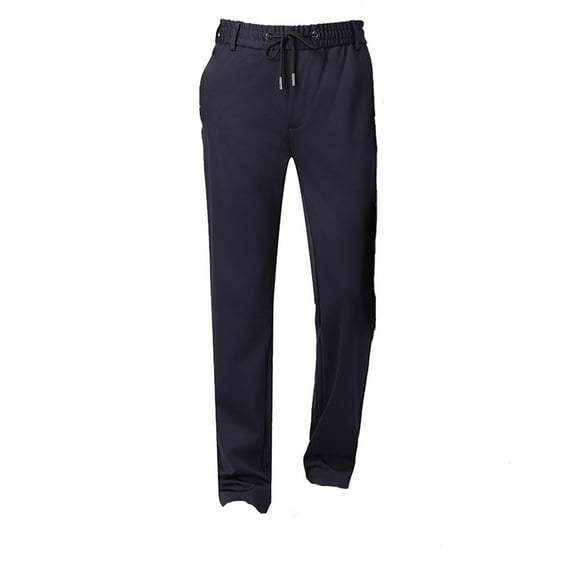 Kureaily Mens Autumn And Winter Casual Elastic Lined Pants Ironing Daily Travel Outdoor Sports Pants
