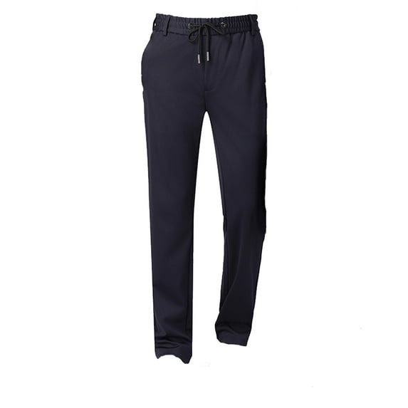 Kureaily Mens Autumn And Winter Casual Elastic Lined Pants Ironing Daily Travel Outdoor Sports Pants