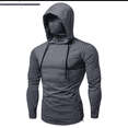 thumbnail image 1 of Kureaily Mens Button Sports Long Sleeve Vest Hooded Splice Large Open-Forked Male Tank Tops Shirt Blouse, 1 of 1