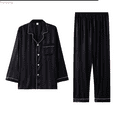thumbnail image 1 of Kureaily Mens Comfortable Simple Long Sleeve Thin Home Suit Set Pajamas Soft Lightweight Sleep Sets, 1 of 3