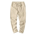 thumbnail image 1 of Kureaily Mens Cotton And Solid Color Casual Pants Japanese Sports Slim Pants Feet, 1 of 3