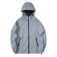 thumbnail image 1 of Kureaily Mens Glow In The Dark Jacket Windbreaker Reflective Jacket Top, 1 of 6