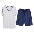 thumbnail image 1 of Kureaily Mens Pajama Sets Short Sleeve Pyjama Sleepwear Loungewear Nightwear Sets Comfortable Lightweight Pj's Sleep Sets Sleepwear Lightweight, 1 of 4