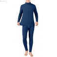 thumbnail image 1 of Kureaily Mens Round Neck Pure Cotton Thermal Underwear Set Thin Autumn Clothes And Pants Bottoming Shirt Soft Lightweight Sleep Sets, 1 of 7