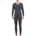 thumbnail image 1 of Kureaily Mens V Neck Pure Cotton Thermal Underwear Set Thin Autumn Clothes And Pants Bottoming Shirt Pajama Pants Sleepwear, 1 of 9
