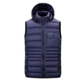 thumbnail image 1 of Kureaily New Fall And Winter Vest Removable Cap Sleeveless Cott On Clothing Men's Undershirt Warm Cott On Coat Jacket, 1 of 5