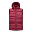 thumbnail image 1 of Kureaily New Fall And Winter Vest Removable Cap Sleeveless Cott On Clothing Men's Undershirt Warm Cott On Coat Jacket, 1 of 5