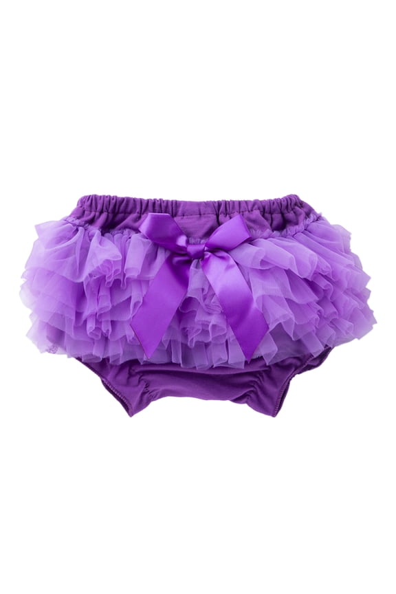 Baby Girls Boys Bow Tie Solid Spring Summer Shorts PP Pants Bloomers Triangle Shorts Covers Clothes/ 6-12 Months/ Toddler (Purple)