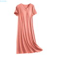 thumbnail image 1 of Kureaily Nightgowns For Women With Built In Bra V Neck Short Sleeve Sleepwear Casual Loose Nightshirts Soft Comfy Sleepshirts Sleepwear Pajama Dress, 1 of 6