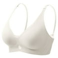 thumbnail image 1 of Kureaily Non Wired Bra Women's Padded Full Cup Bra Without Underwire With Padding Bustier Bralette Breathable Soft Womens Deep V Bras, 1 of 4