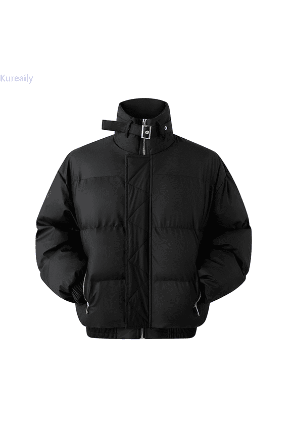 Short Jacket Street Style Lightweight Warm Winter Coat Windproof Outdoor Casual Insulated Hooded Jacket For Daily Wear Men's Winter Jacket