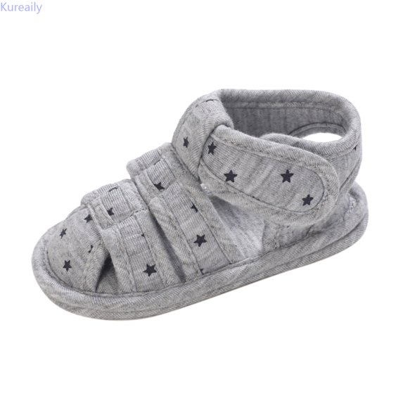 Kureaily Spring And Summer Children Baby Toddler Shoes Boys And Girls Sandals Flat Bottom Round Toe Light Soft Solid Color Comfortable 12-18 Months