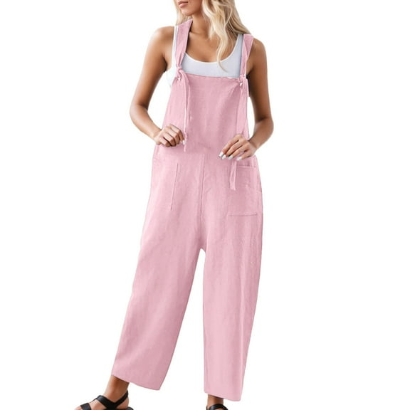 Kureaily Stylish Casual Overalls Jumpsuit With Pockets Plus Size Denim Romper For Everyday Wear Comfortable Soft Stretch Fabric Women Casual Jumpsuit