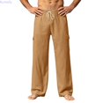 thumbnail image 1 of Kureaily Summer Lightweight Casual Pants With Multiple Pockets Solid Color Comfortable Breathable Loose Fit Straight Leg Trousers For Outdoor Travel Hiking Everyday Wear Cargo Pants,Large/(Bronze), 1 of 5