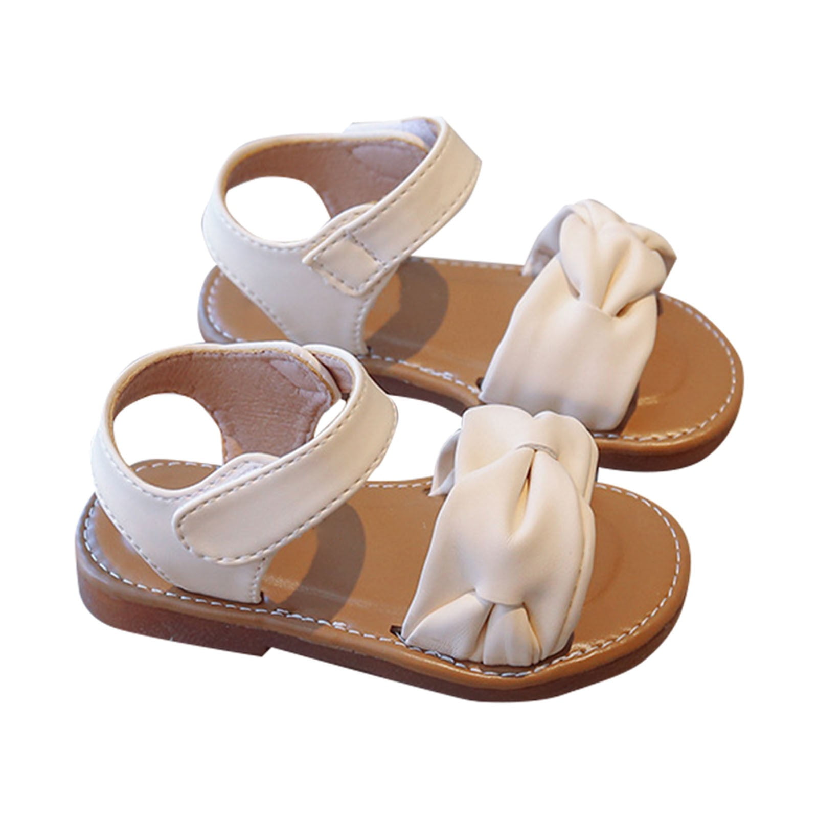 Kureaily Summer Solid Color Rubber Sole Soft Lightweight Kids Beach Sandals 6-7 Years