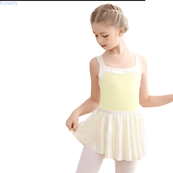 Kureaily Suspenders Glitter Dance Ballet Tutu Leotard Ballerina Outfit For Girls Toddler 12-18 Months
