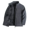 thumbnail image 1 of Kureaily Thermal Fleece Jacket Winter Windproof Outdoor Warm Coat With Thick Fleece For Cold Weather And Comfort Men's Winter Coat, 1 of 4