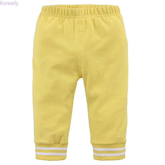 Kureaily Toddler Boys Girls Kids Active Jogger Sweatpants Casual Athletic Solid Pull On Pants Fall Pants/ 18-24 Months/ Toddler (Yellow)