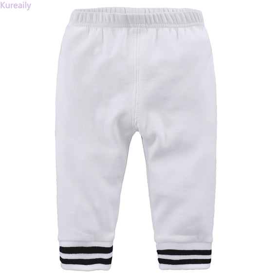 Kureaily Toddler Boys Girls Kids Active Jogger Sweatpants Casual Athletic Solid Pull On Pants Fall Pants/ 2-3 Years/ Little Kid (White)