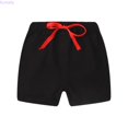 thumbnail image 1 of Kureaily Toddler Boys Shorts Summer Cotton Material Thin Style Five Point Pants Children'S Baby Shorts Boys And Girls Outer Wear Beach Pants Casual Hot Pants/ 6-12 Months/ Toddler (Black), 1 of 4