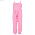 thumbnail image 1 of Kureaily Toddler Girls Baby Kids Solid Jumpsuit Strap Romper Summer Harem Pants Backless Playsuit Outfits Clothes 1-6Y 1-2 Years, 1 of 4