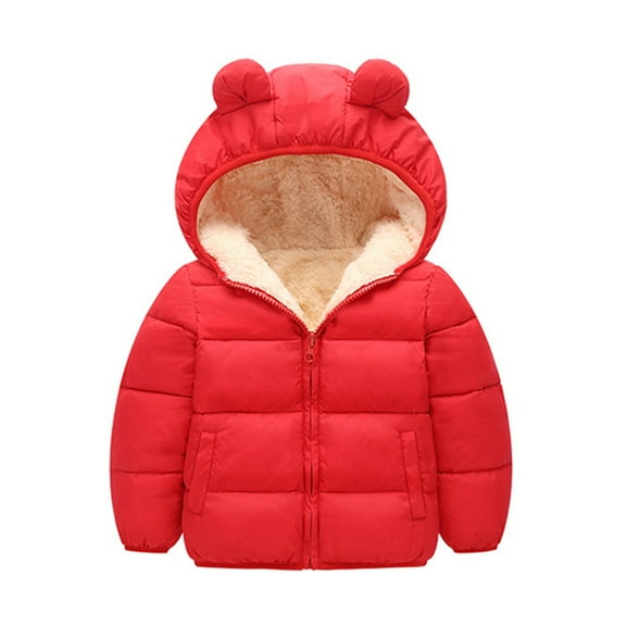 Kureaily Toddler Kids Baby Boys Girls Padded Snowsuit Winter Clothes Hooded Bear Ears Jacket Coat Outerwear 5t Boys Snow Pants Girls Size 6 Snow Pants 6-12 Months