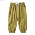 thumbnail image 1 of Kureaily Toddler Kids Boy Girl Casual Basic Plain Soft Trousers Baby Spring Summer Comfy Linen Pants 18-24 Months, 1 of 6