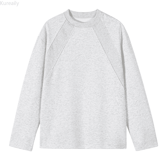 Kureaily Unisex Autumn Solid Color Round Neck Sweatshirt Casual Hooded Sweatshirts