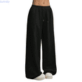 thumbnail image 1 of Kureaily Wide Leg Sweat Pants for Womens High Waisted Baggy Sweatpants Casual Drawstring Workout Pants with Pockets, 1 of 5