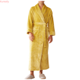 thumbnail image 1 of Kureaily Winter Facecloth Men's Large Size Bathrobe Long Winter Thickening Mens Pajama Set, 1 of 5