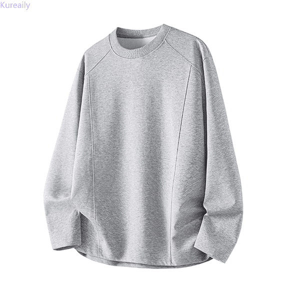 Kureaily Winter Thermal Long Sleeve T Shirt Casual Comfort Fit Crewneck Top For Cold Weather Outdoor Activities And Daily Wear Tees T-Shirts for Men