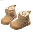 thumbnail image 1 of Kureaily Winter Warm Lined Ankle Boots For Girls Non Boots With Soft Sole Comfortable Casual Footwear For Toddler Kids Outdoor Play 2-2.5 Years, 1 of 5