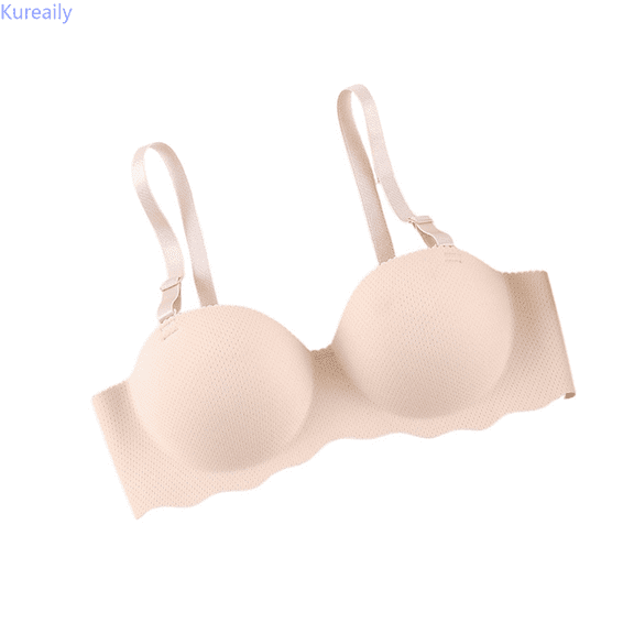 Kureaily Women Casual Solid Color Multicolor Breathable Push Up Bra Adjustable Strap Underwear Padded Bras