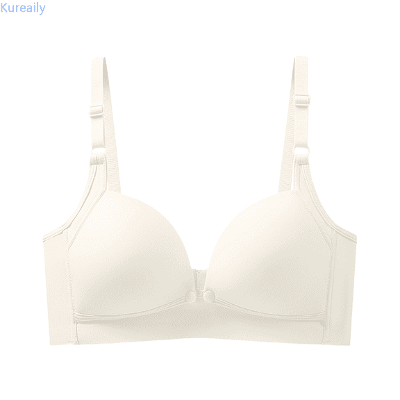 Kureaily Women Solid Lactation Bra With Front Button Pregnant Mother's Sagging Large Cup Retraction Breast Bra Bras for Women