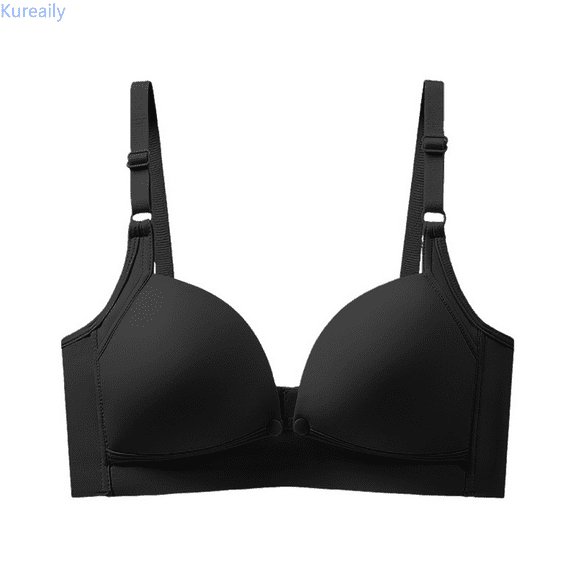 Kureaily Women Solid Lactation Bra With Front Button Pregnant Mother's Sagging Large Cup Retraction Breast Bra Womens Comfortable Bra