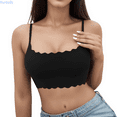 thumbnail image 1 of Kureaily Women's Comfortable Ice Silk Large Size Girls' Tank Top And Beautiful Back Without Steel Rings Large Chest Show Small Bra Comfortable Everyday Bras, 1 of 5