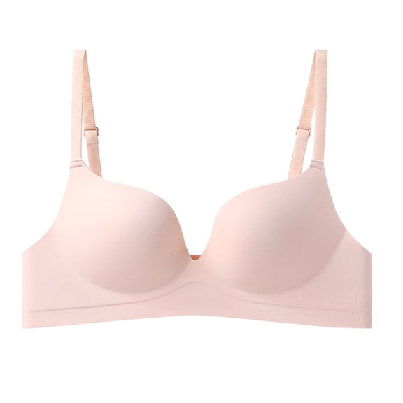Kureaily Women's Comfortable No Steel Ring Gathering Sports Beautiful Back Adjustable Bra Women's Thin Bra Comfort Push Up Bras