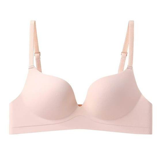 Kureaily Women's Comfortable No Steel Ring Gathering Sports Beautiful Back Adjustable Bra Women's Thin Bra Full Coverage Bras