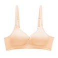 thumbnail image 1 of Kureaily Women's Comfortable Non Steel Ring Gathering And Adjusting Honeycomb Breathable Thin Bra Sport Everyday Bra, 1 of 3