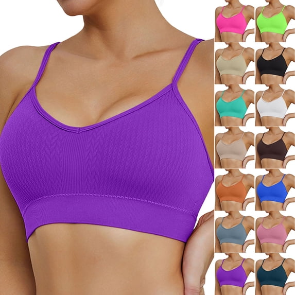 Kureaily Women's Running Quick Drying Shockproof Fitness Yoga Tank Top No Steel Ring Sports Bra Bras for Women