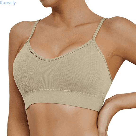 Kureaily Women's Comfortable Running Quick Drying Shockproof Fitness Yoga Tank Top No Steel Ring Sports Bra Womens Comfortable Bra